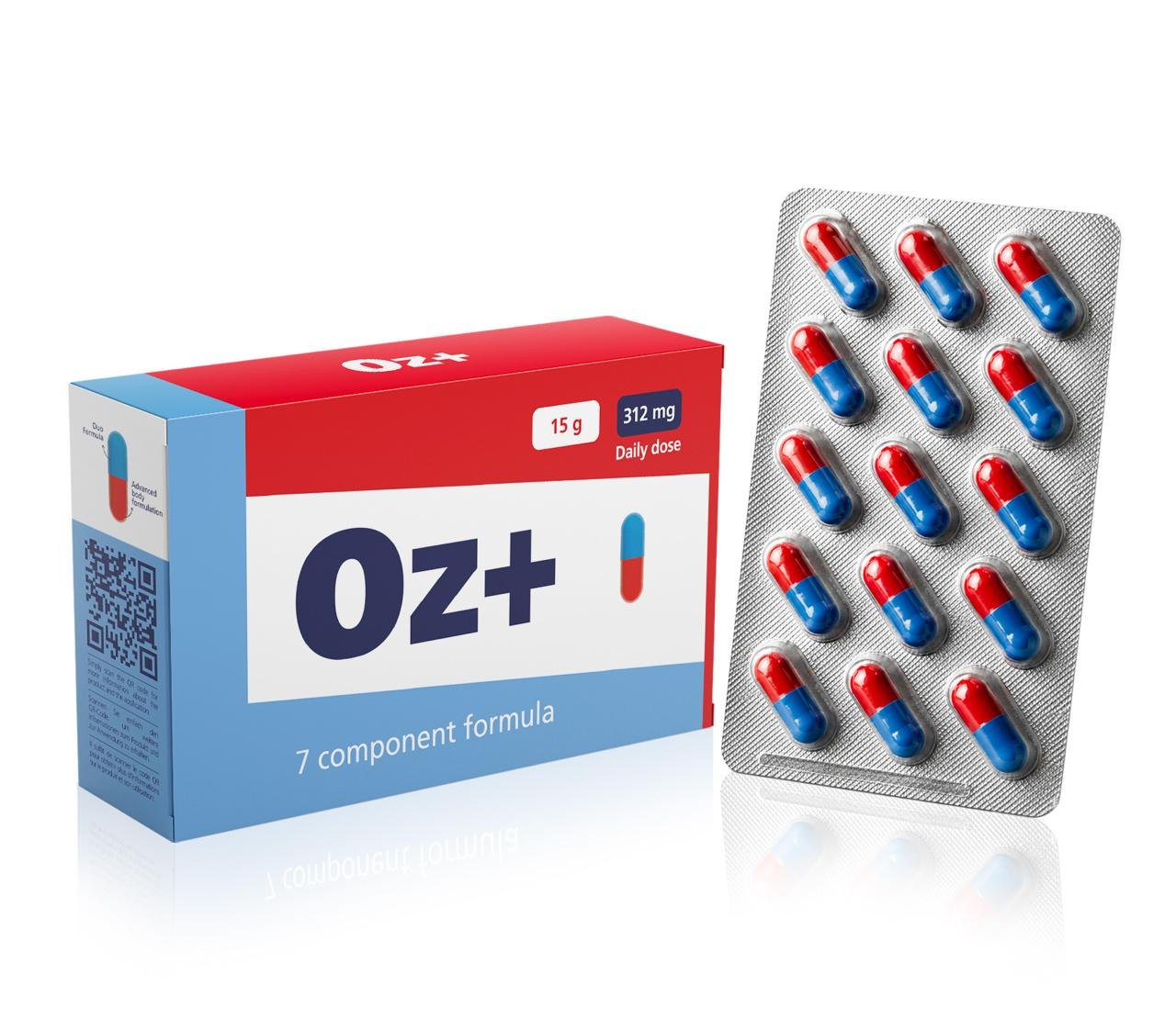 OZEM+ Verpackung mit Blisterstreifen und Kapseln